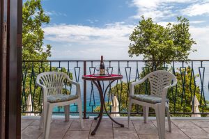 Blick vom Balkon