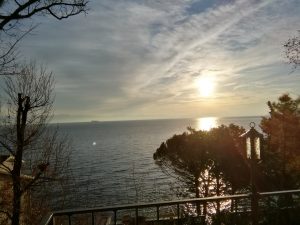 06 February 2018 - Sunrise in Mošćenička Draga at 08:01. Taken from the terrace of Villa Inge!