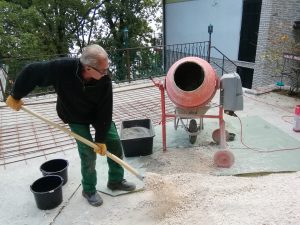 17. Oktober 2018 - Schönes Wetter in Mošćenička Draga und wir beginnen mit Sanierungsarbeiten bzw. Verbesserungsmaßnahmen in der Villa Inge!