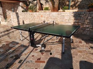 May 22, 2022 - Villa Inge in Mošćenička Draga now has a new table tennis table. Our previous one has been faithful to us for 40 years. Since this is played very often, we have decided after long research for a table tennis table from the house Sponeta S 5-72e Outdoor!