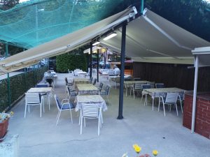 May 24, 2022 - As can be seen from the picture, there is not much going on in Mošćenička Draga yet. In high season there is no free chair at Sportsko/Mauro without reservation. In Villa-Inge we have guests since May 17!