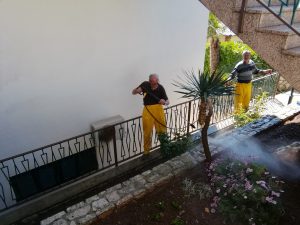04. Mai 2023 - With the pressure washer in hand, we start cleaning, every stone of Villa-Inge in Mošćenička Draga. Day after day, patiently and thoroughly, we continued to work until after 10 days the shine and beauty shine again!